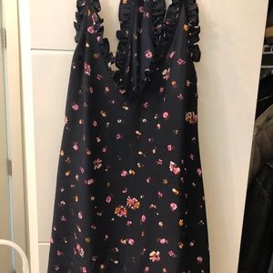 Rebecca Taylor Floral Racerback Sleeveless Top